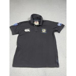 Canterbury Of New Zealand Youth Boys Size S / 8 Short Sleeve Polo Shirt Black